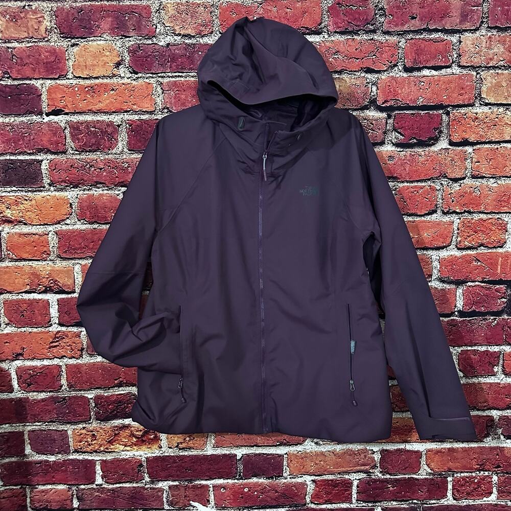The North Face Women's Dark Purple Hooded Ski Jacket